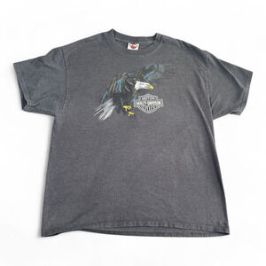 Harley Davidson Shirt Adult LARGE Gray Rossiters Sarasota Florida Motorcycles